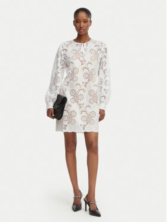 MICHAEL Michael Kors Sukienka letnia MS683E2KR2 Biały Relaxed Fit