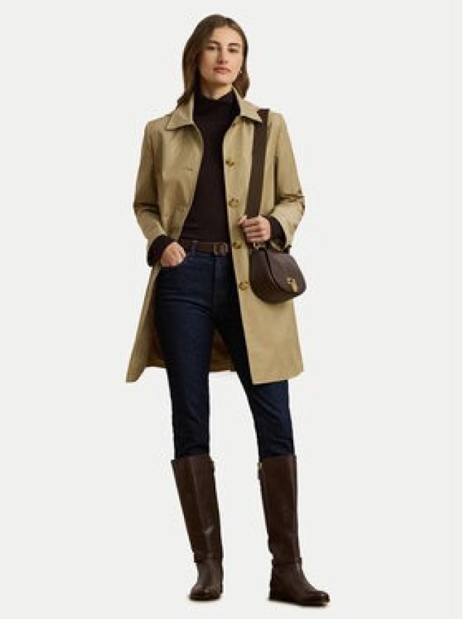 LAUREN RALPH LAUREN Płaszcz przejściowy 297967121002 Beżowy Straight Fit
