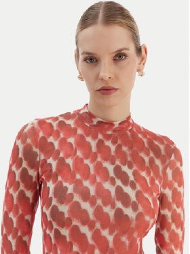 Bardot Sukienka codzienna Lea 58853DB9 Czerwony Slim Fit