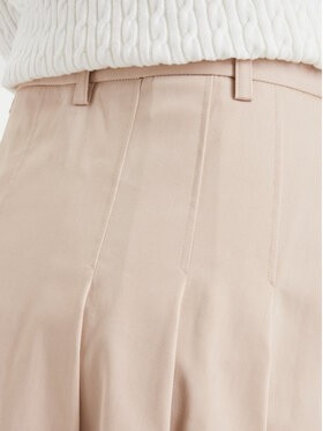 Lacoste Spódnica plisowana JF8319 Beżowy Regular Fit
