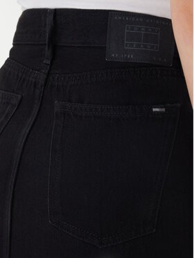 Tommy Jeans Spódnica jeansowa DW0DW22119 Czarny Regular Fit