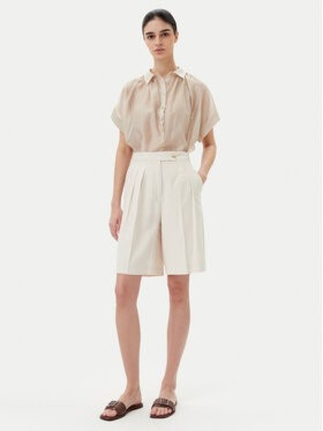 ViCOLO Bluzka TD0342 Beżowy Relaxed Fit