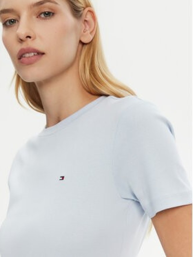 Tommy Hilfiger T-Shirt New Cody WW0WW40587 Błękitny Slim Fit