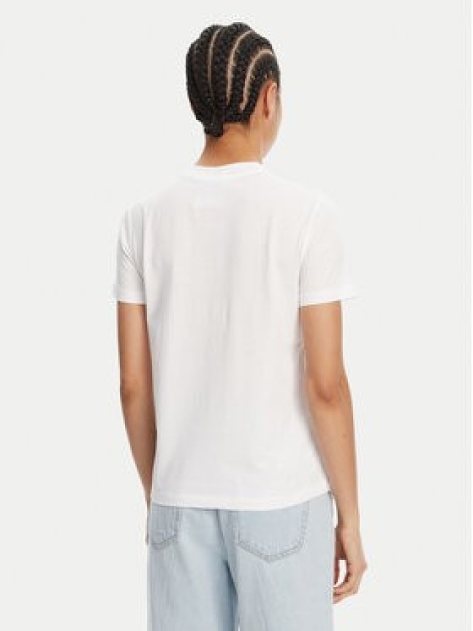 Versace Jeans Couture T-Shirt 78HAHE05 Biały Regular Fit