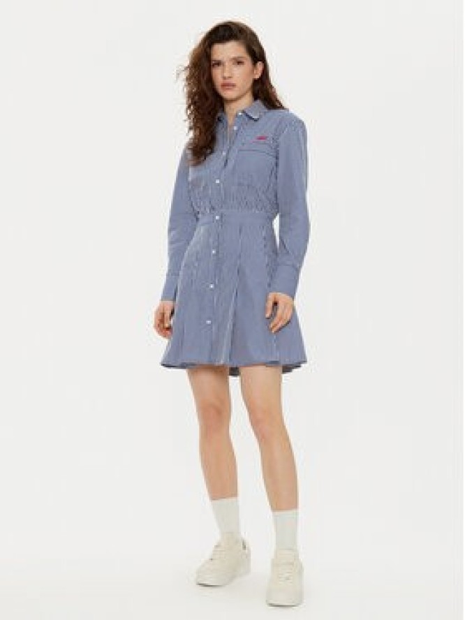 Tommy Jeans Sukienka koszulowa DW0DW20470 Granatowy Regular Fit