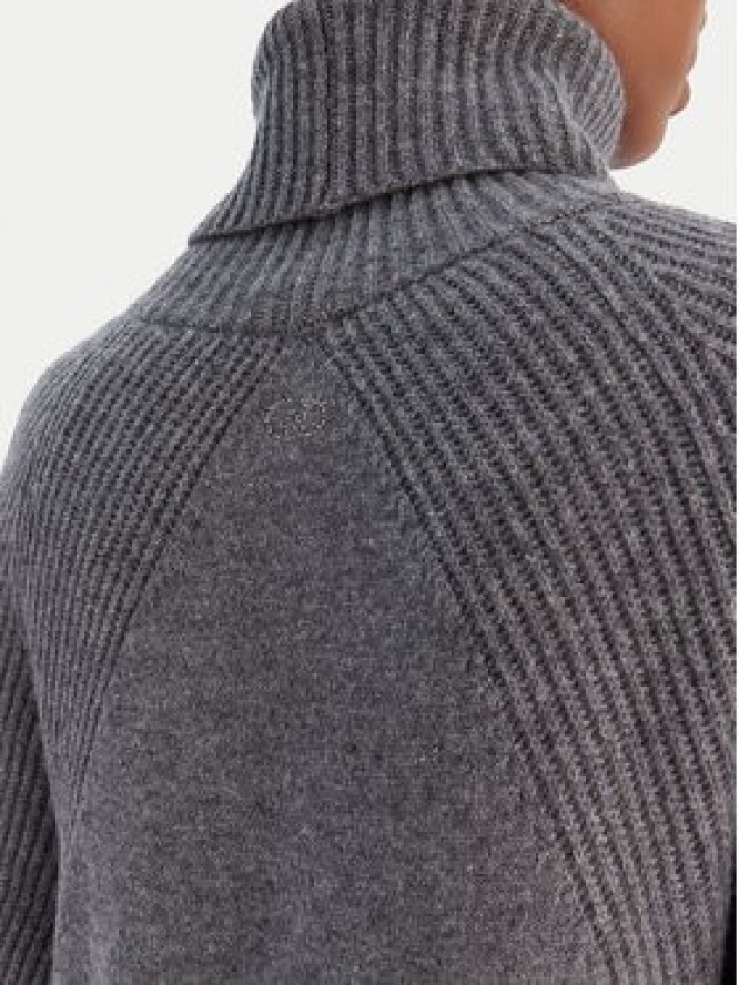 Liu Jo Sukienka dzianinowa MF5063 MS009 Szary Regular Fit