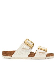 Birkenstock Klapki Sydney Cushion Buckle 1030258 Écru