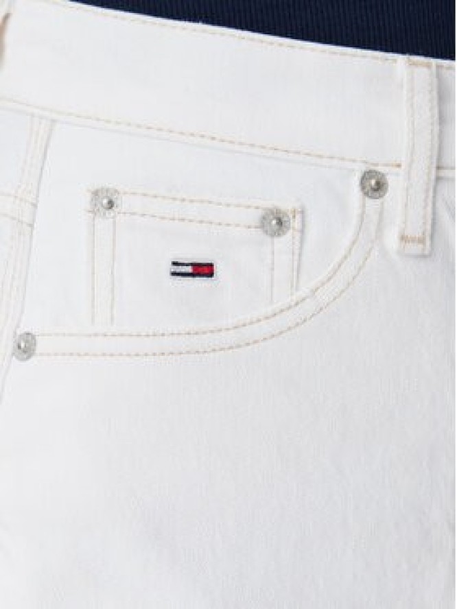 Tommy Jeans Spódnica jeansowa Claire DW0DW20125 Écru Regular Fit