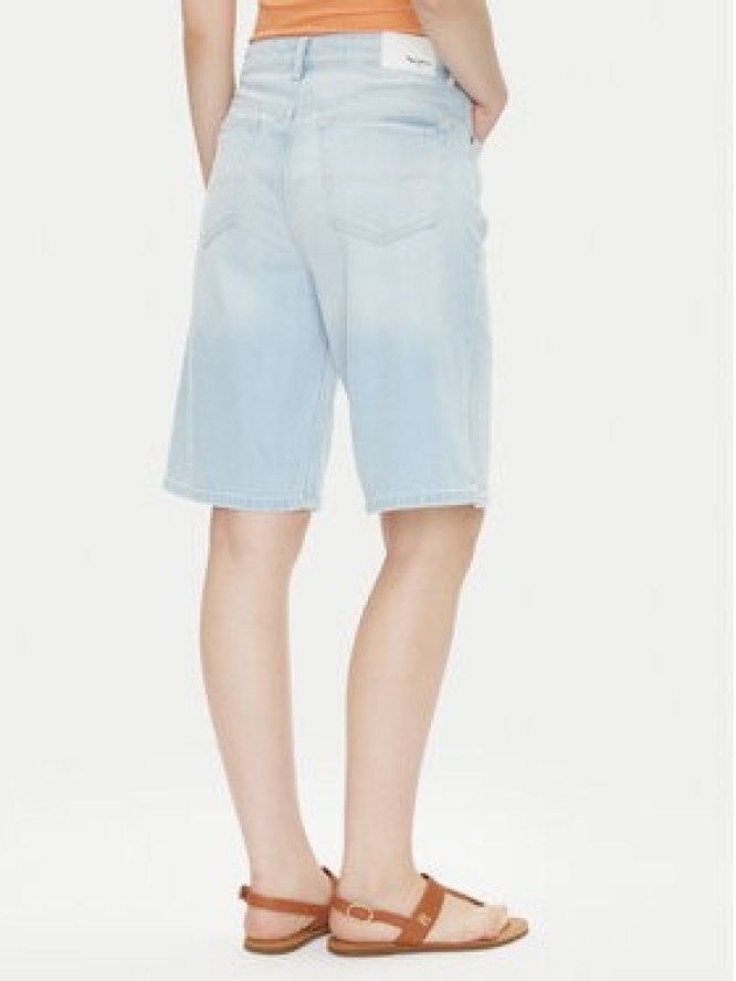 Pepe Jeans Szorty jeansowe PL801176 Niebieski Loose Fit