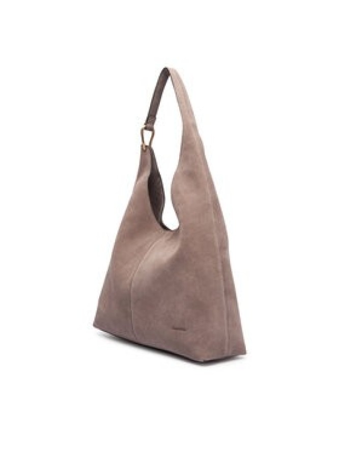 Calvin Klein Torebka Slouchy Suedelarge Shoulder Bag LV04F3690G Brązowy
