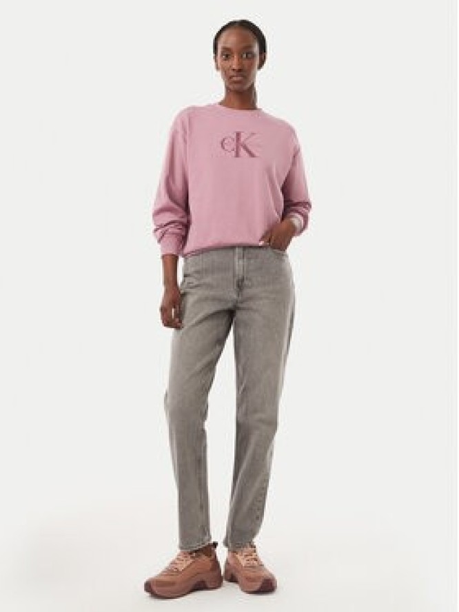 Calvin Klein Jeans Jeansy LV047H937G Szary Mom Fit