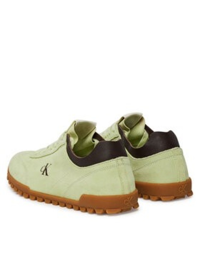 Calvin Klein Jeans Sneakersy Low Profile Runner Mg Sue YW0YW01898 Zielony