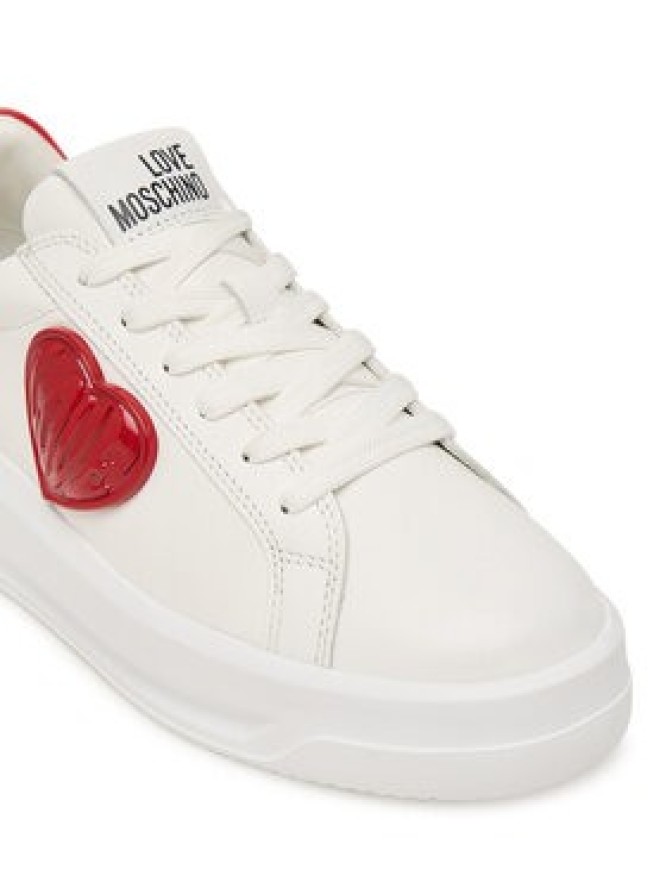 LOVE MOSCHINO Sneakersy JA15235G1PIAQ10A Biały