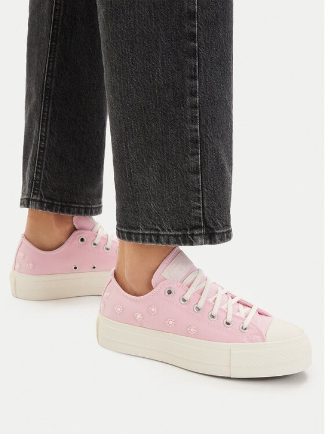 Converse Trampki Chuck Taylor All Star Lift Platform Beads A16108C Różowy