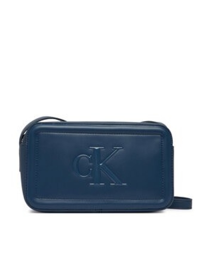 Calvin Klein Torebka Bold Ck Camera Bag LV04F3220G Niebieski