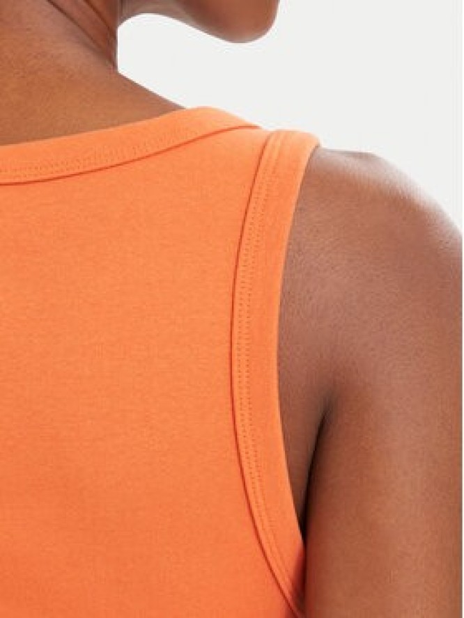 HUGO Top Datamia 50514489 Pomarańczowy Slim Fit