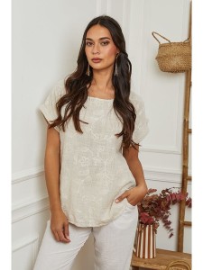 La Compagnie Du Lin Koszulka w kolorze kremowym rozmiar: XXL