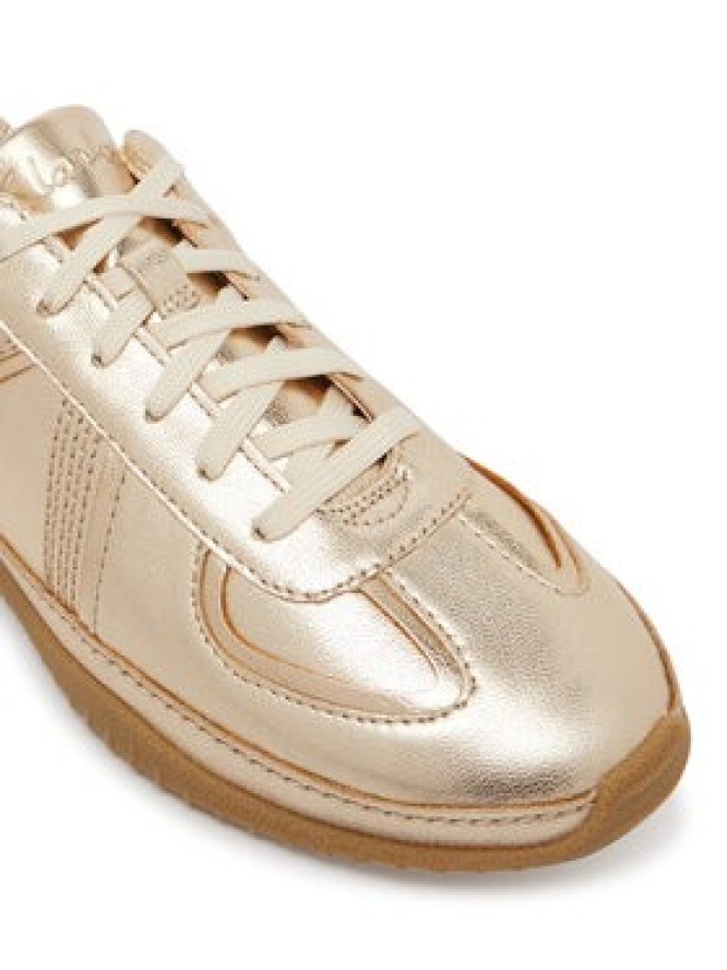 Clarks Sneakersy Meridor Lo 26186585 Złoty