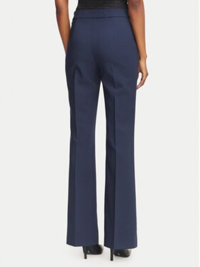 Rinascimento Spodnie materiałowe CFC0130135003 Granatowy Flare Fit