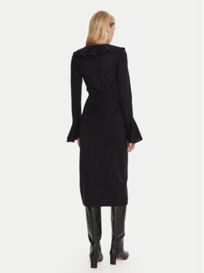 Luisa Spagnoli Sukienka dzianinowa Malimba 100110 Czarny Slim Fit
