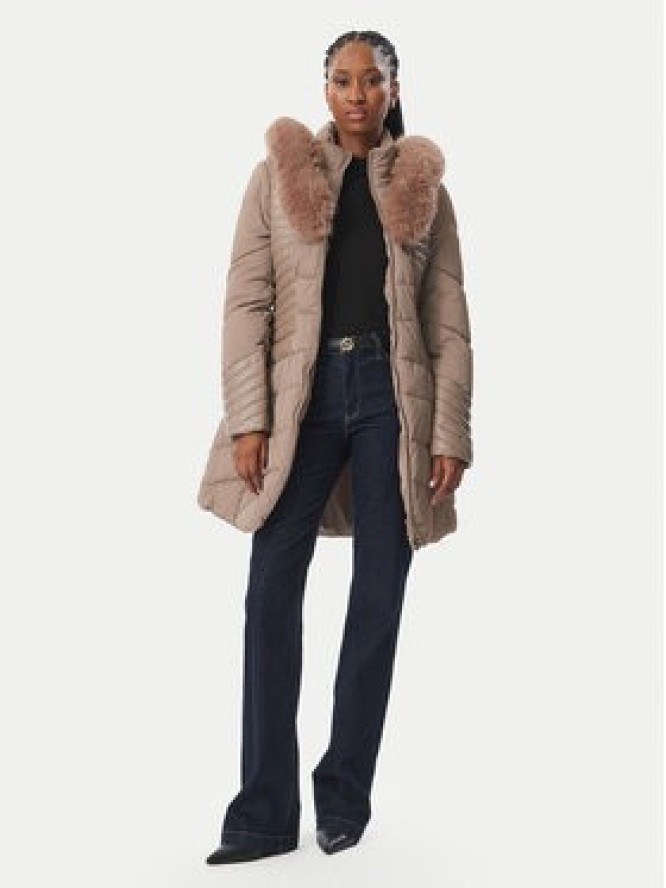 Guess Kurtka zimowa W4BL61 WGLZ0 Beżowy ciemny Slim Fit