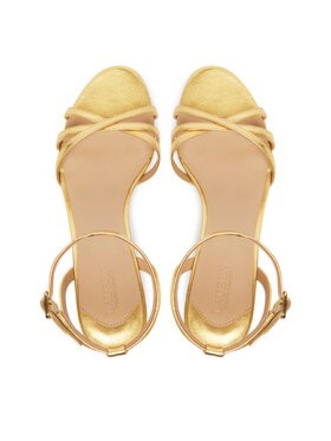 LAUREN RALPH LAUREN Sandały Kendyl 802P10398001 Złoty