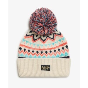 Czapka dzianinowa z wzorem dla kobiet Superdry