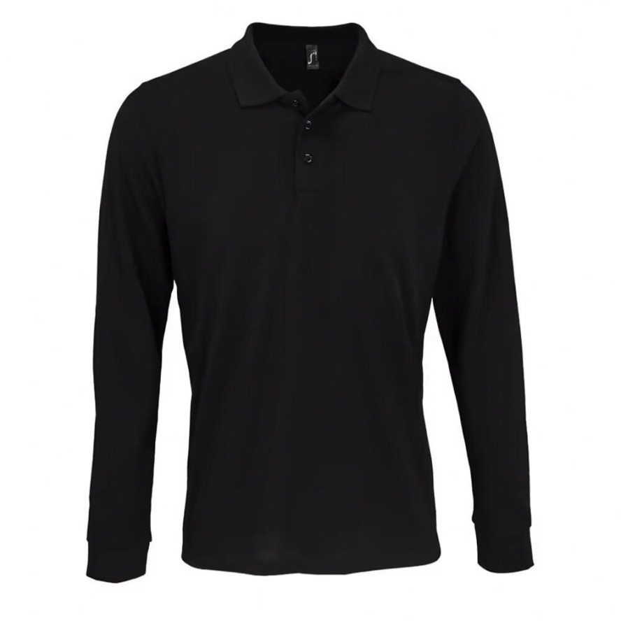 Koszulka Polo Z Długim Rękawem Dla Dorosłych Unisex Polycotton
