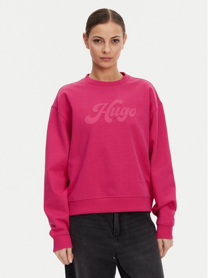 HUGO Bluza Deroxina 50541169 Różowy Relaxed Fit