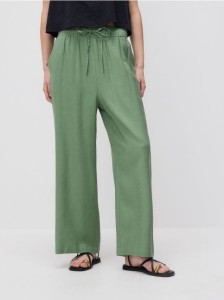 Spodnie palazzo - zielony