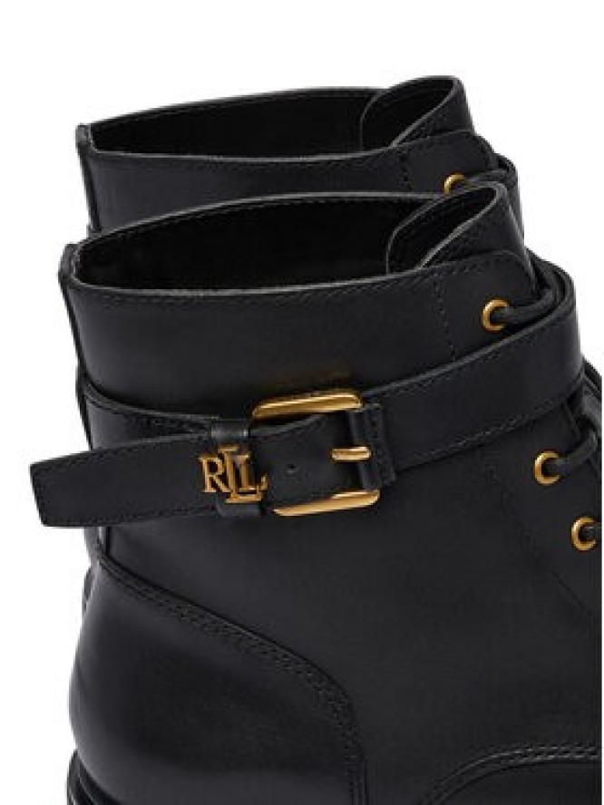LAUREN RALPH LAUREN Trzewiki Allyson Logo Bo Bte 802P12046001 Czarny