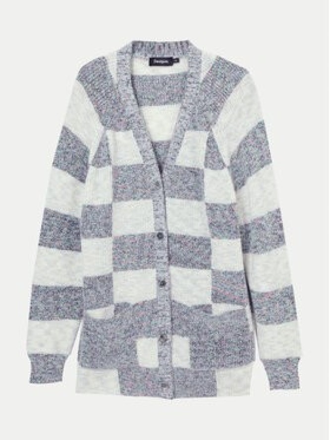 Desigual Kardigan Oxford 24WWJF70 Beżowy Regular Fit