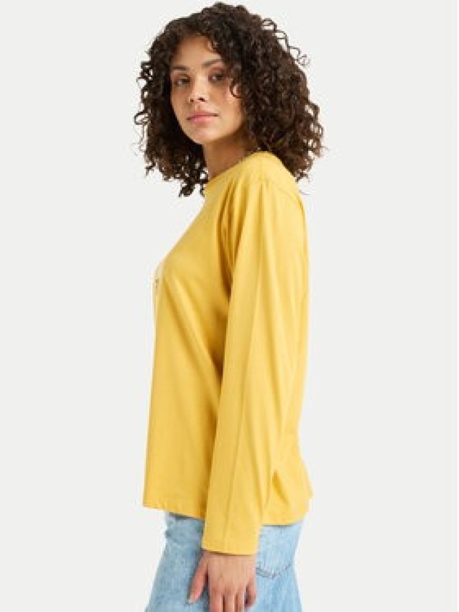 Roxy Bluzka Hangloose Art ERJZT06035 Żółty Regular Fit