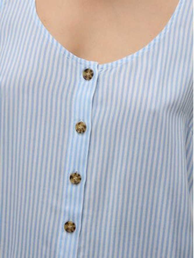 Vero Moda Top Bumpy 10325830 Błękitny Standard Fit