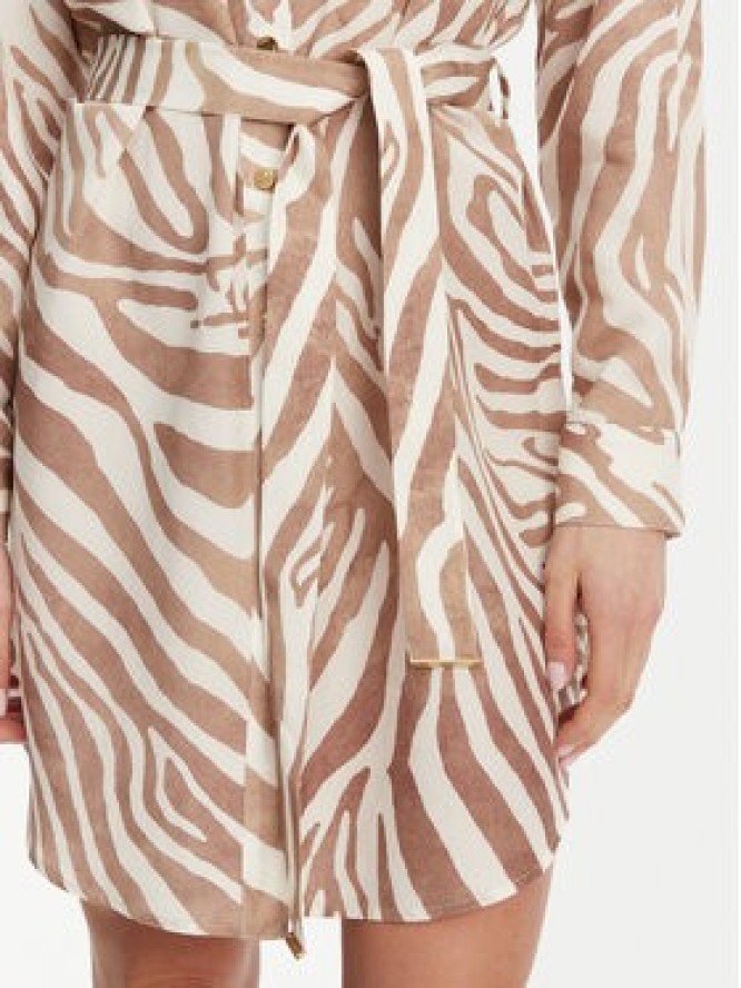 Marciano Guess Sukienka koszulowa 5GGK41 7314A Beżowy Regular Fit