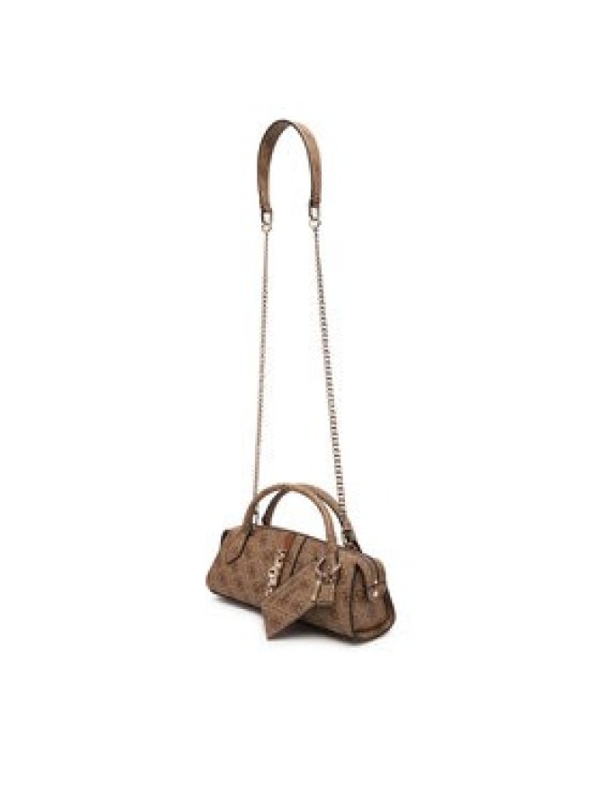 Guess Torebka Yvonne Logo Mini HWSG23 78760 Brązowy jasny