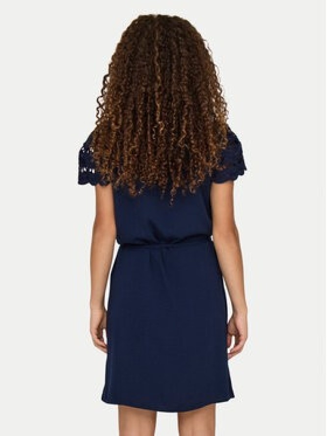 JDY Sukienka letnia Hannah 15341302 Granatowy Regular Fit