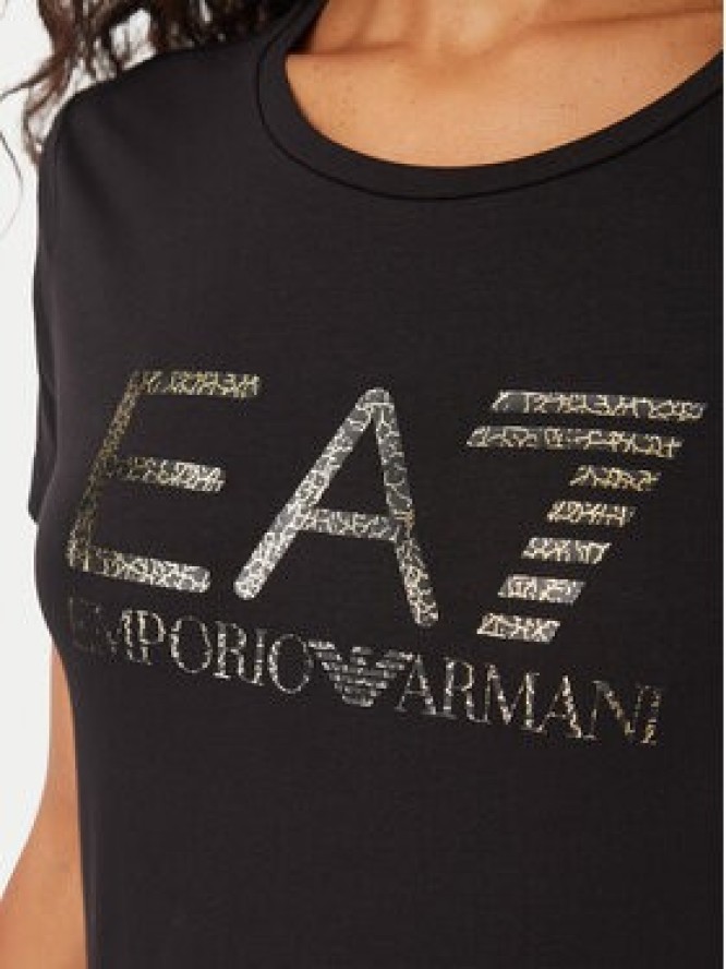 EA7 Emporio Armani T-Shirt 7W001443 AF10373 MC004 Czarny Slim Fit