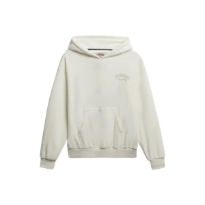 Damska bluza z kapturem z weluru Superdry Country Club Relax