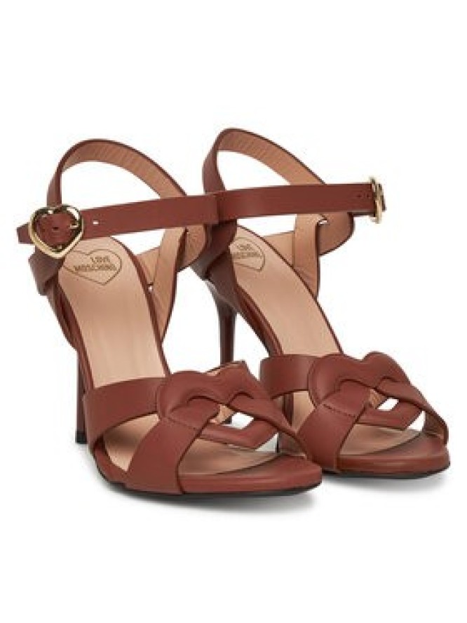 LOVE MOSCHINO Sandały JA16069G1MIA0201 Brązowy