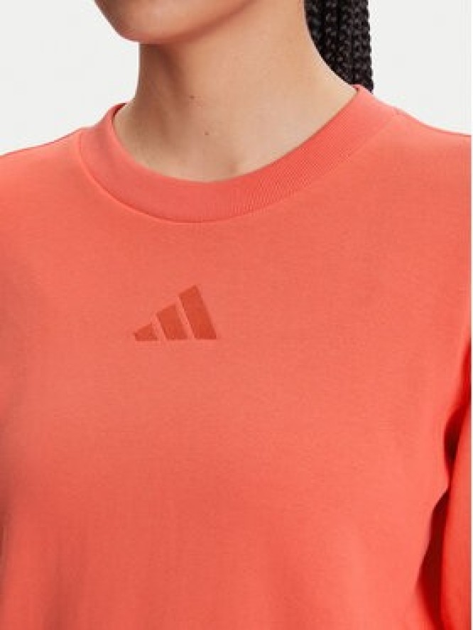 adidas Bluza ALL SZN French Terry KD9775 Koralowy Regular Fit