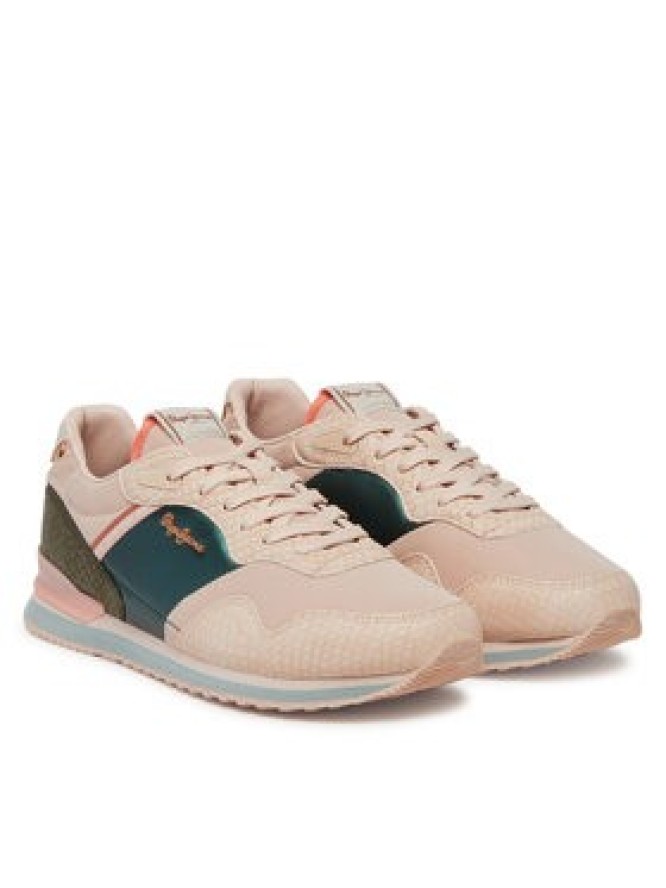 Pepe Jeans Sneakersy London Mix PLS40044 Różowy