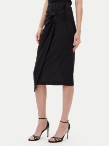 Rinascimento Spódnica midi CFC0123489003 Czarny Regular Fit