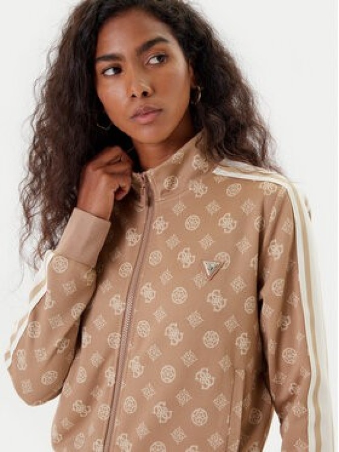 Guess Bluza V5YQ07 K0282 Brązowy Regular Fit