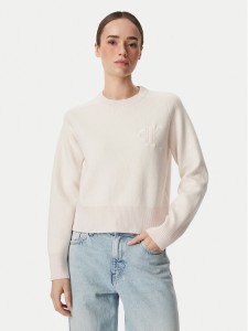 Calvin Klein Jeans Sweter LV047H320G Różowy jasny Regular Fit