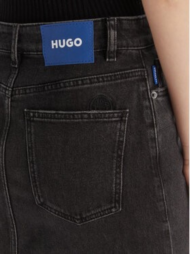HUGO Spódnica jeansowa Goja_B 50546327 Czarny Regular Fit