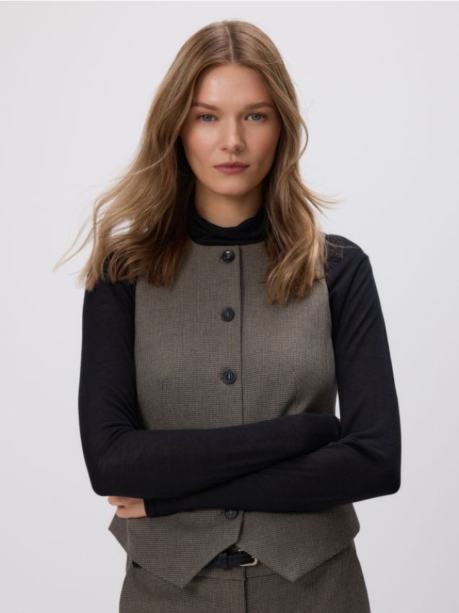 Taliowana kamizelka - wielobarwny