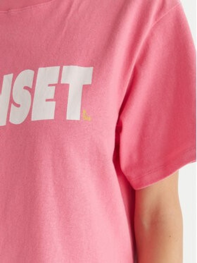 Roxy T-Shirt Sunnyoversize Easy ERJZT06033 Różowy Oversize