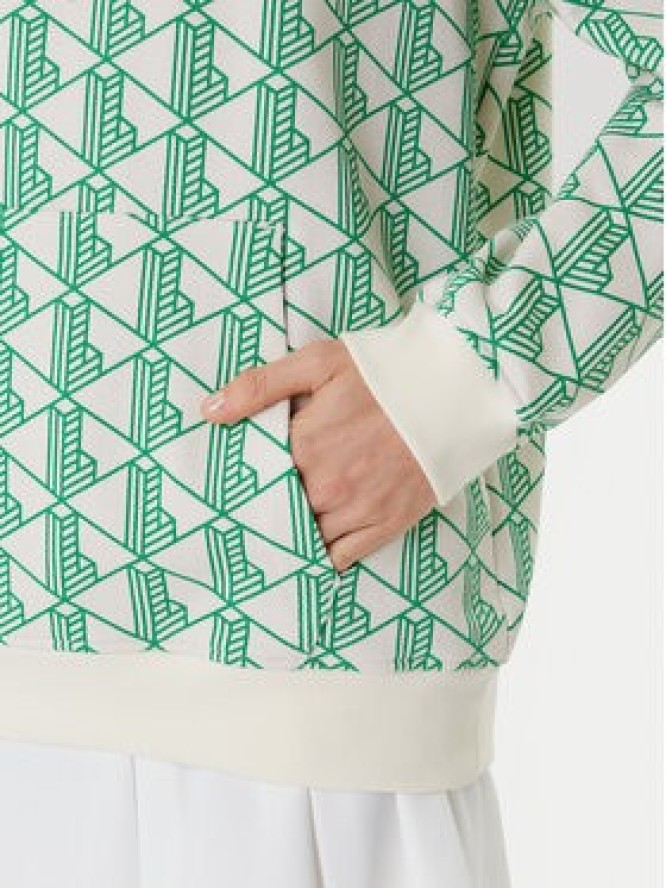 Lacoste Bluza SH2855 Zielony Classic Fit