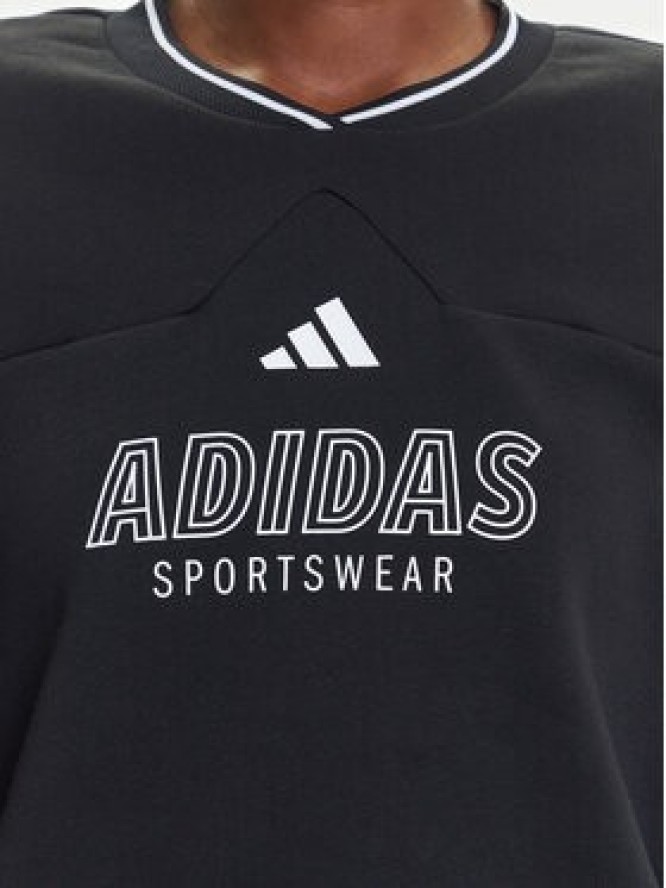 adidas Bluza Tiro Cut 3-Stripes JN2673 Czarny Loose Fit